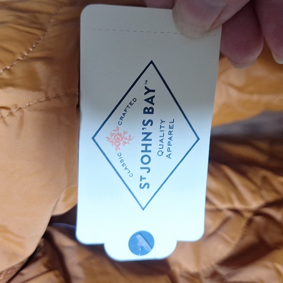 NWT St John's Bay orange all weather coat, with pockets. - Picture 4 of 12